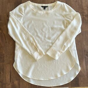 Long sleeve cream blouse. Size XS